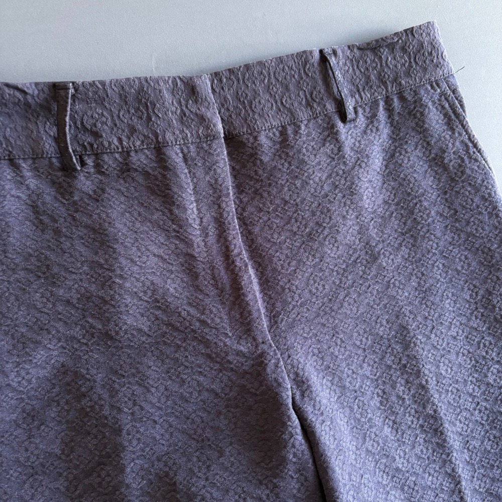 Lizzie Driver Jacquard Golf Shorts | Size 8 | Purple‎ Stretch